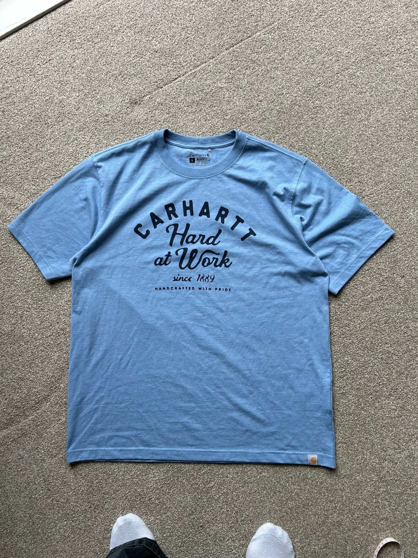 Carhartt TK6089 Heavyweight Relaxed fit Graphic T Blue