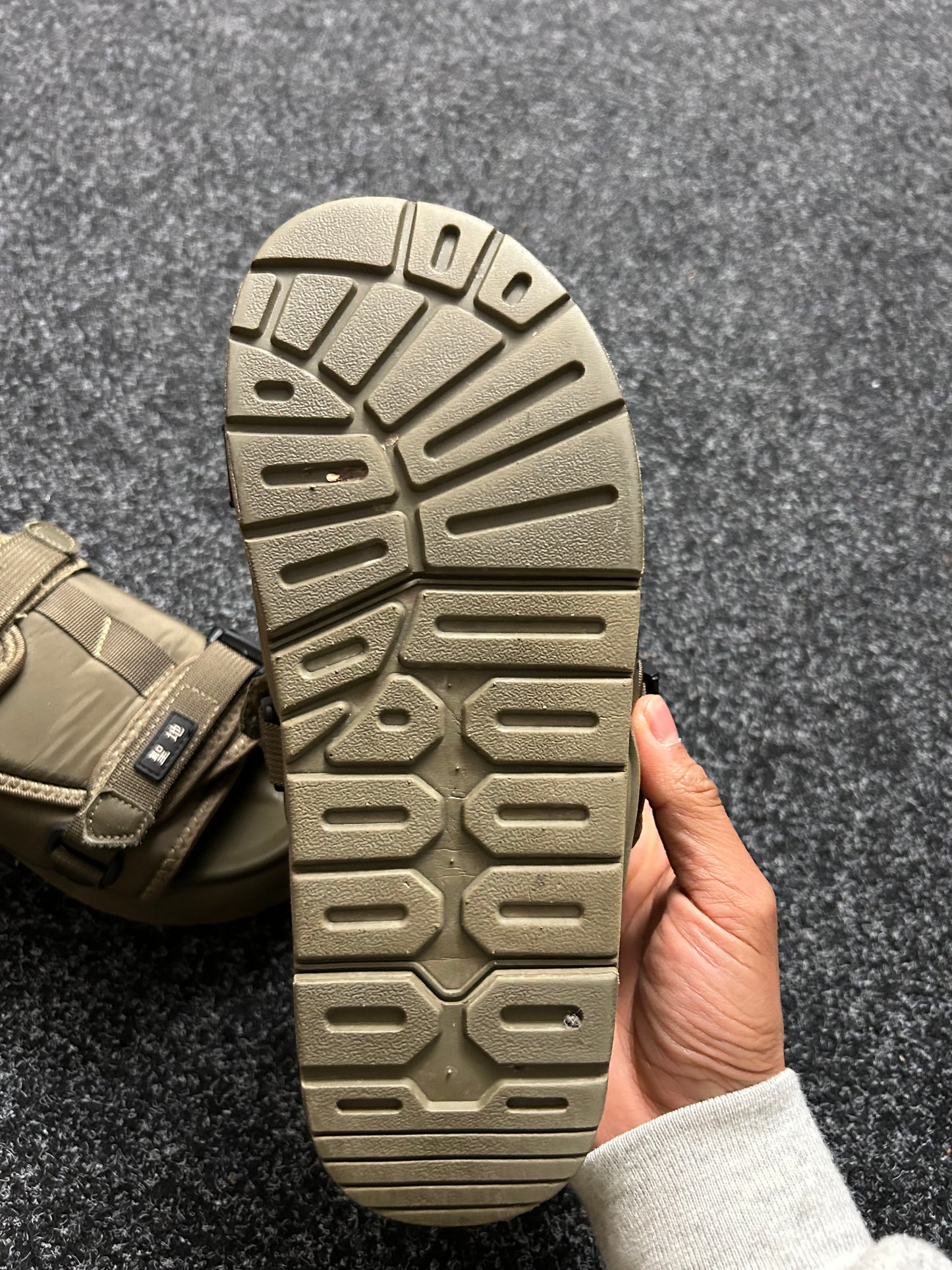 SEICHI YOROI Japan Utility Sandals size 8 Mens fits 7 Mens Olive