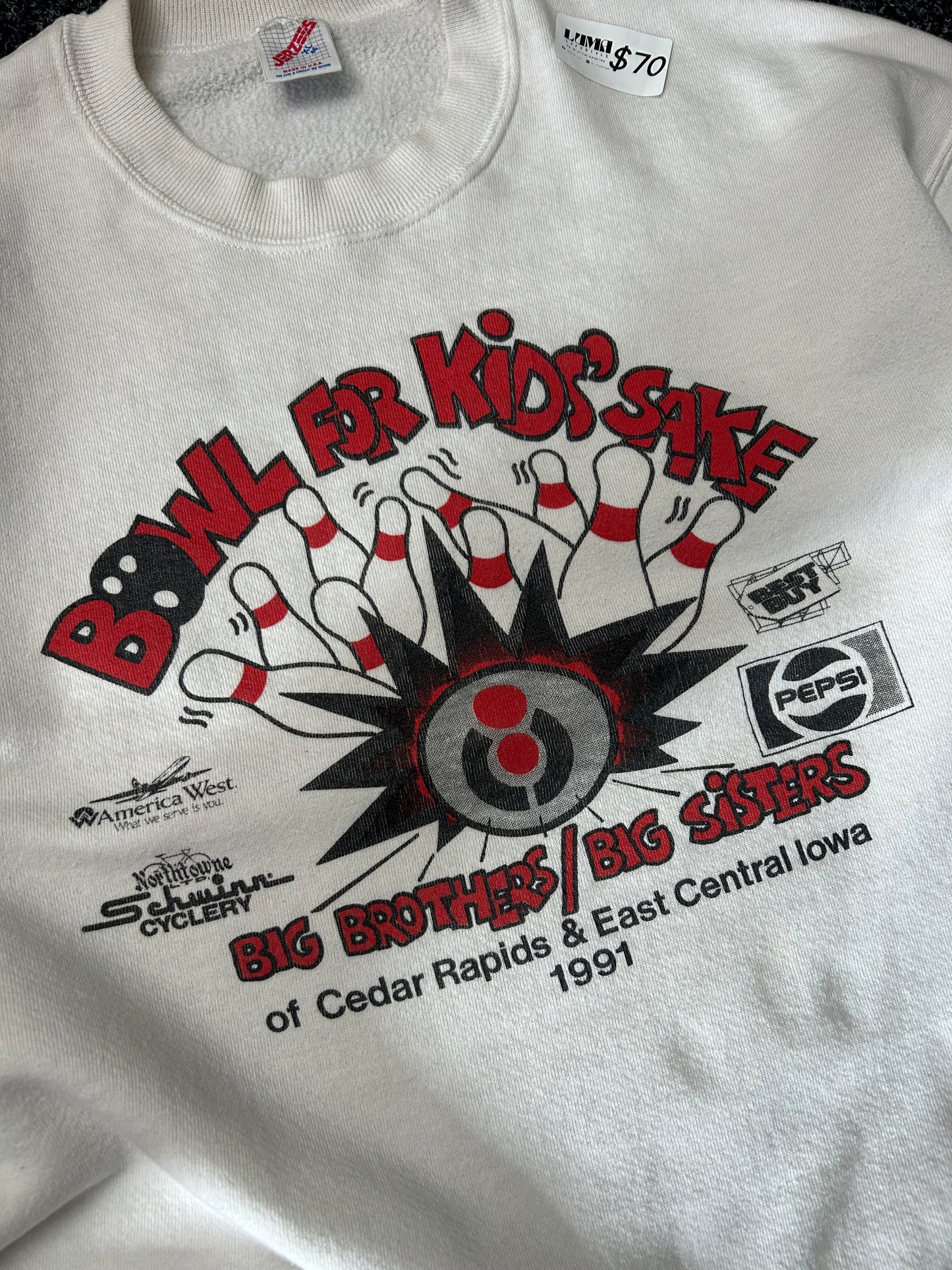 Vintage Bowling Crewneck Extra Large
