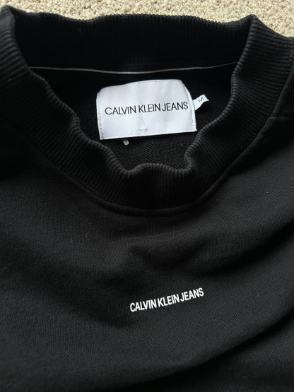 Calvin Klein Spell Out Sweater Black size Medium