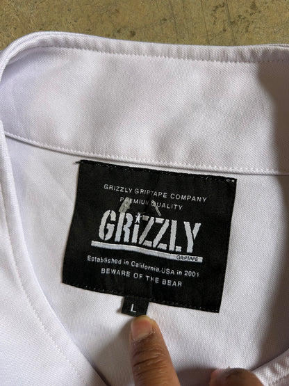 Grizzly Griptape "Grizzly High" baseball jersey White Large