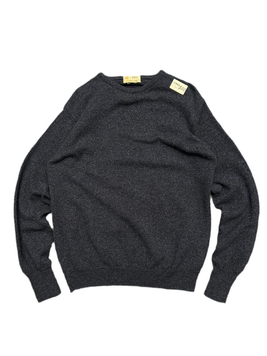 Marks and Spencer blue Lambswool knitted crewneck sweater Large