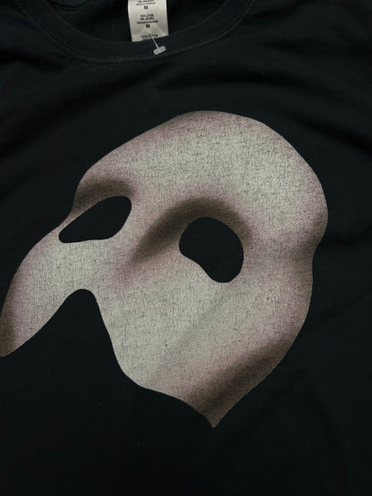 Modern Phantom Of The Opera Mask Tee Medium Gildan Tag Black