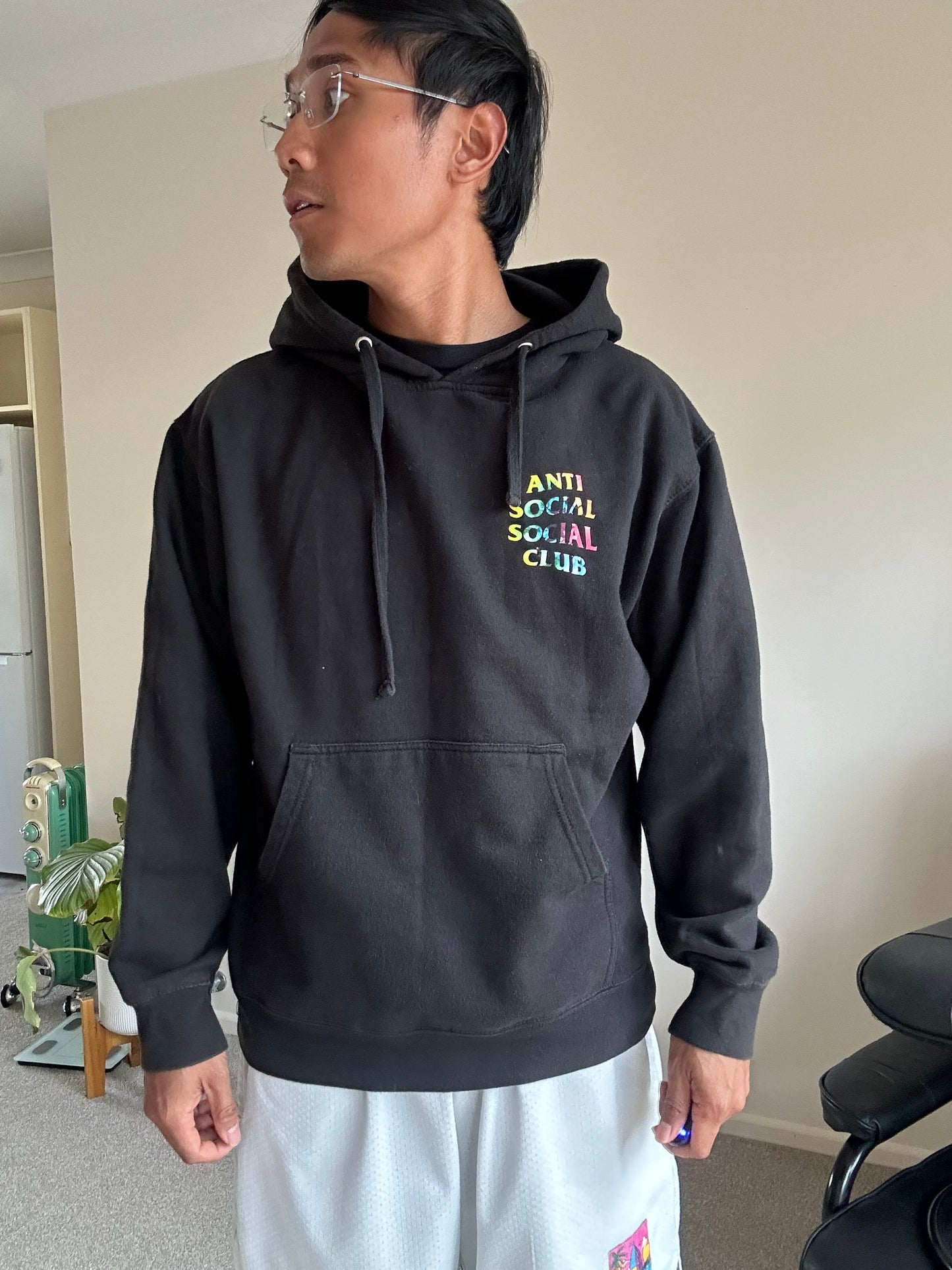 Anti Social Social Club "Thai Dye" hoodie, Black Medium