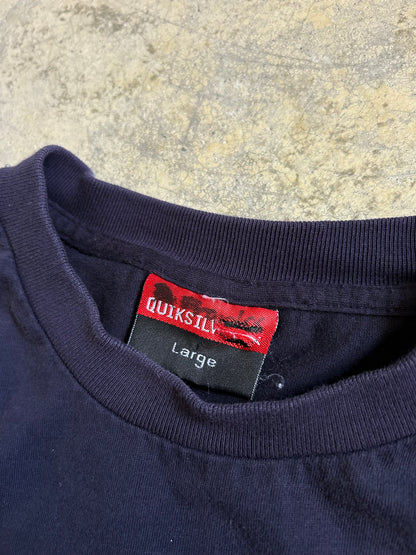 Navy blue vintage Quiksilver "Boardriding Company" graphic t-shirt