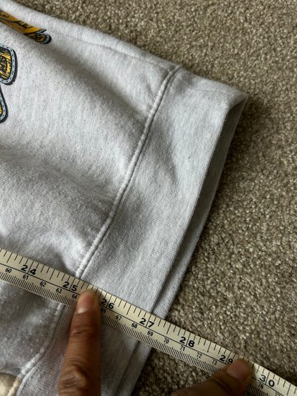 ABSENT patchwork crewneck sweatshirt  IOWA Grey Large