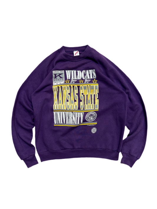 Vintage 90s Kansas State Wildcats crewneck sweatshirt size Large Jerzees Tag