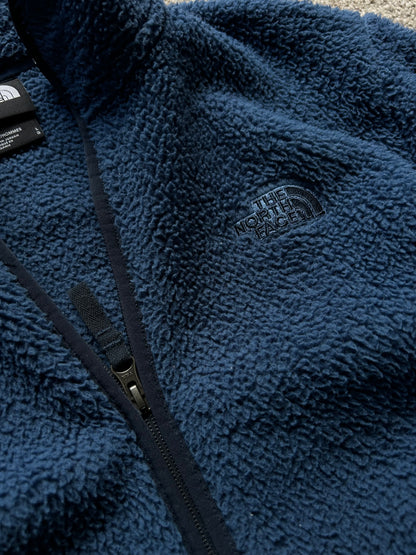 The North Face Men's Dunraven Sherpa Full Zip Fleece Navy Blue Large