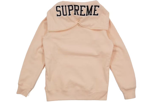 Supreme Split Hood Zip Up Sweat Peach Medium