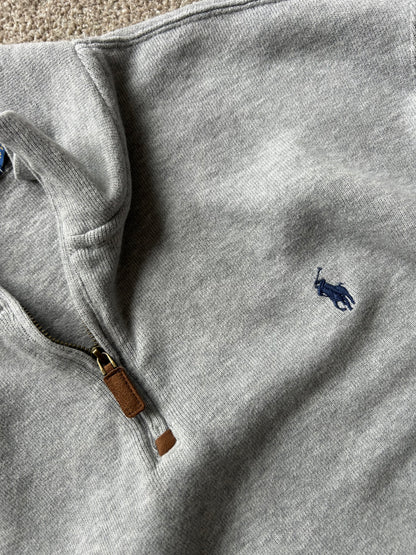 Ralph Lauren RL Quarter Zip Grey size 2XL
