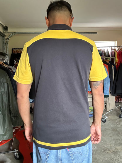 Adidas Ricoh Hurricanes rugby polo shirt Yellow 2015 Small