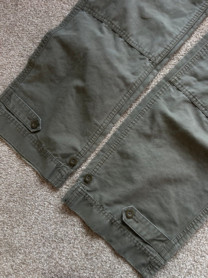 Gap Vintage Utility Cargo Pants Double Knee Olive size 30