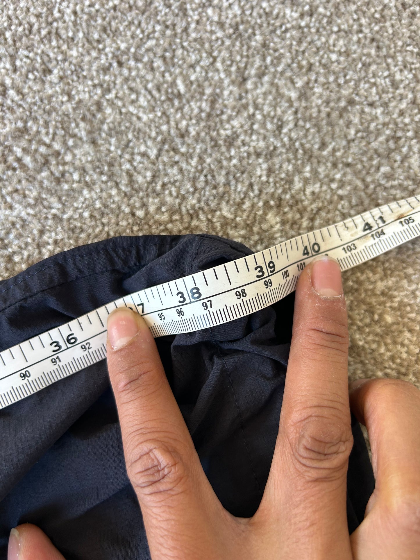 black extended waistband cargo pants in 100% Polyester Smoking Life