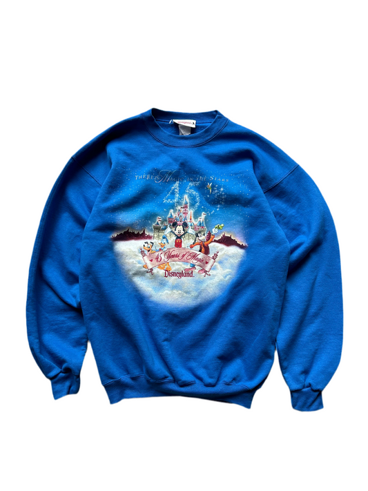 VINTAGE DISNEYLAND SWEATSHIRT Small Blue Made in USA