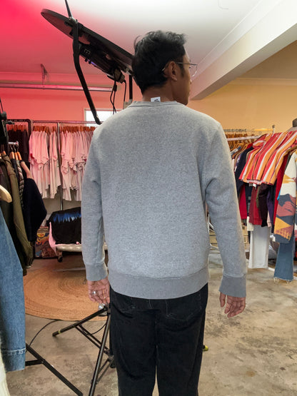 AMI Smiley World Big Graphic Sweatshirt Grey Medium