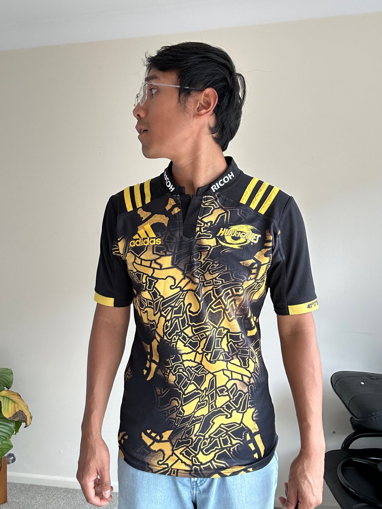 Adidas Wellington Hurricanes Territory Lions Tour 2017 Rugby Shirt Small