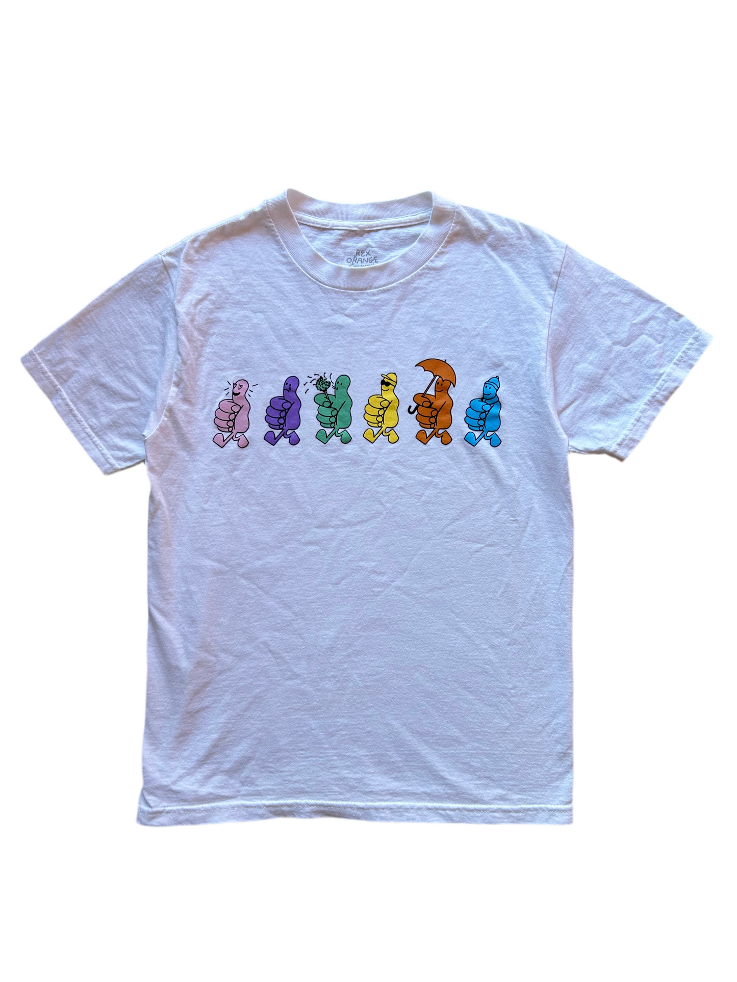 Who Cares? Rex Orange County Merch Tee Small White