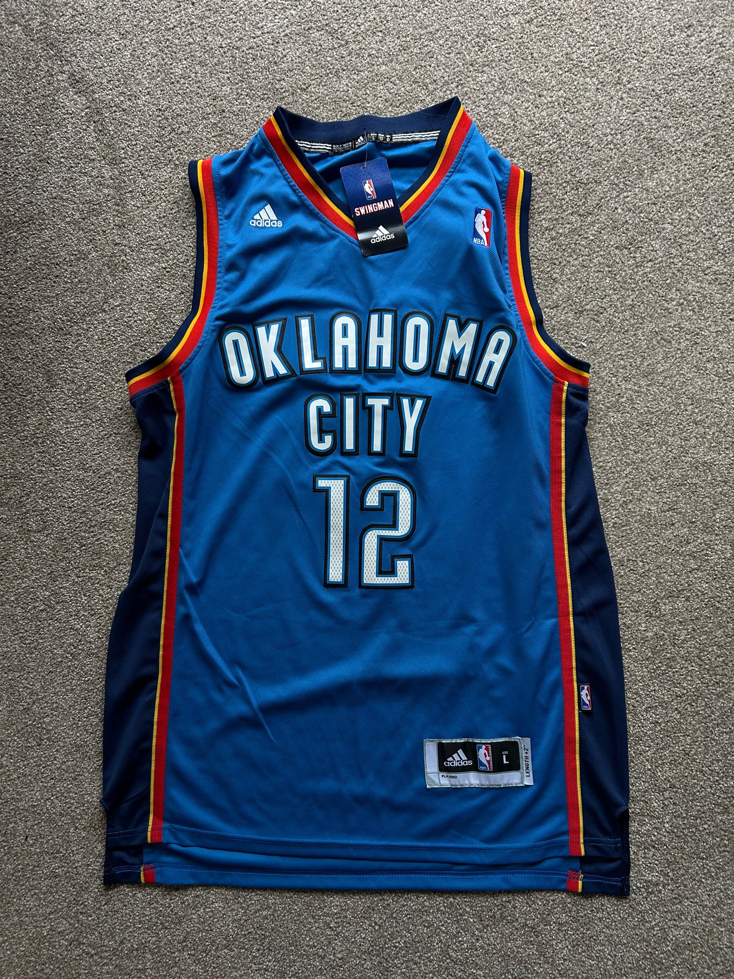 Adidas OKC Thunder Jersey Steven Adams Large