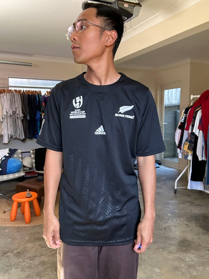adidas Black Ferns Rugby World Cup 2021 Home Jersey Large