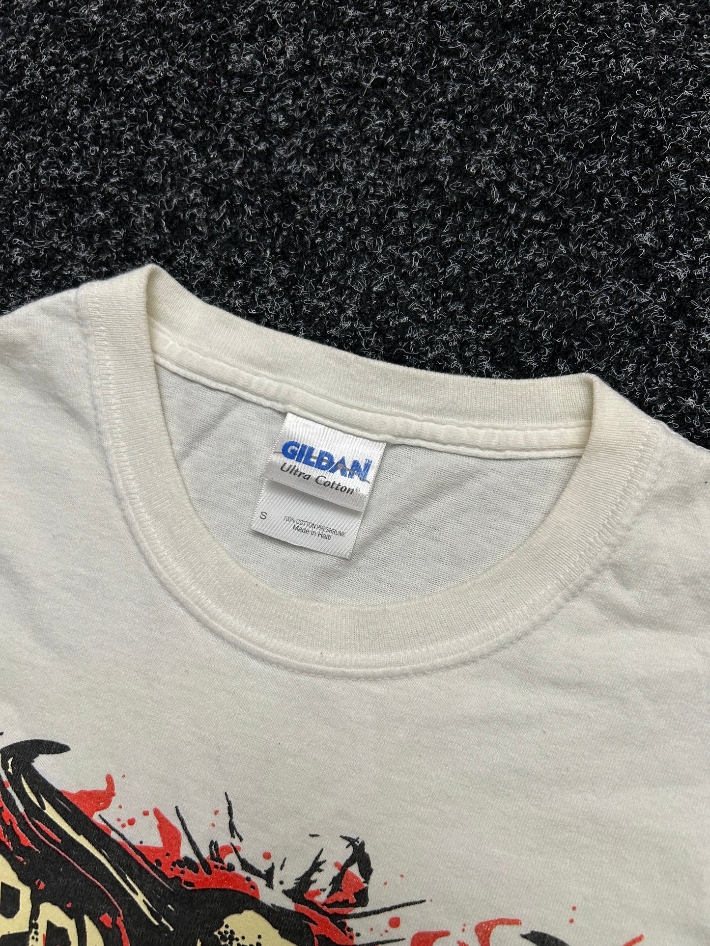 Hell Tee Small White Big Toon Print