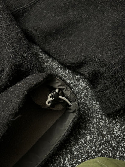 The North Face Wool Fleece Grey Hoodie Large