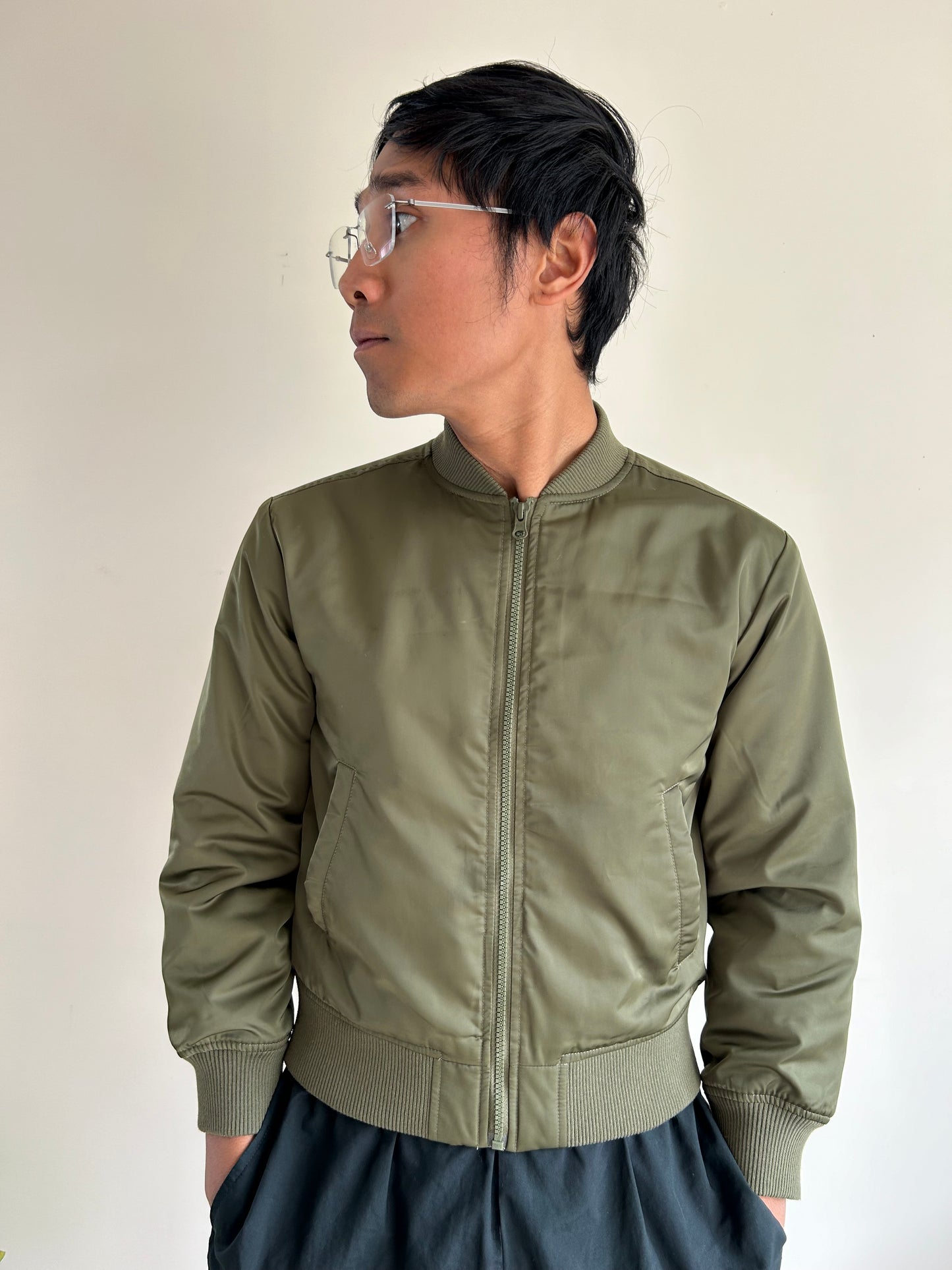 Gap Olive Bomber Jacket size Extra Small