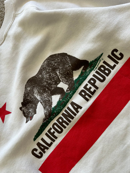 Vintage California Republic Sweater 1997 White Large