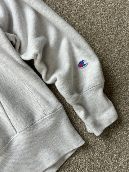 St. Lawrence Reverse Weave Cotton Exchange Hoodie Champion Large Grey