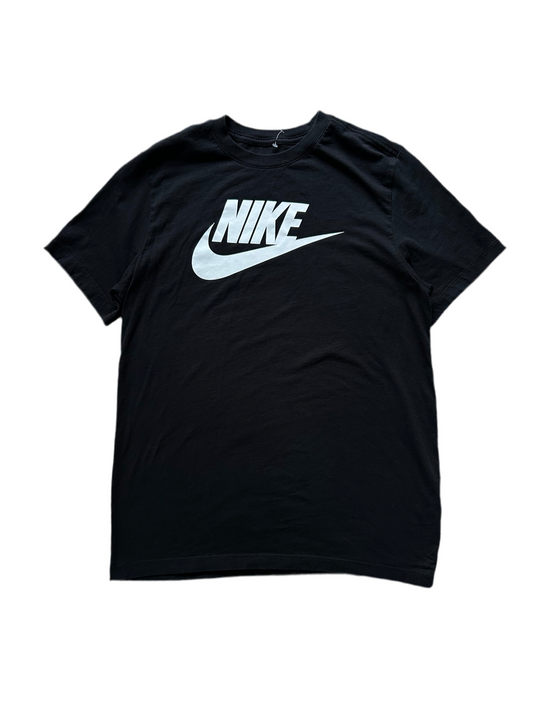 Nike Center Swoosh Black Athletic Fit Short Sleeve T-Shirt Mens Size Large