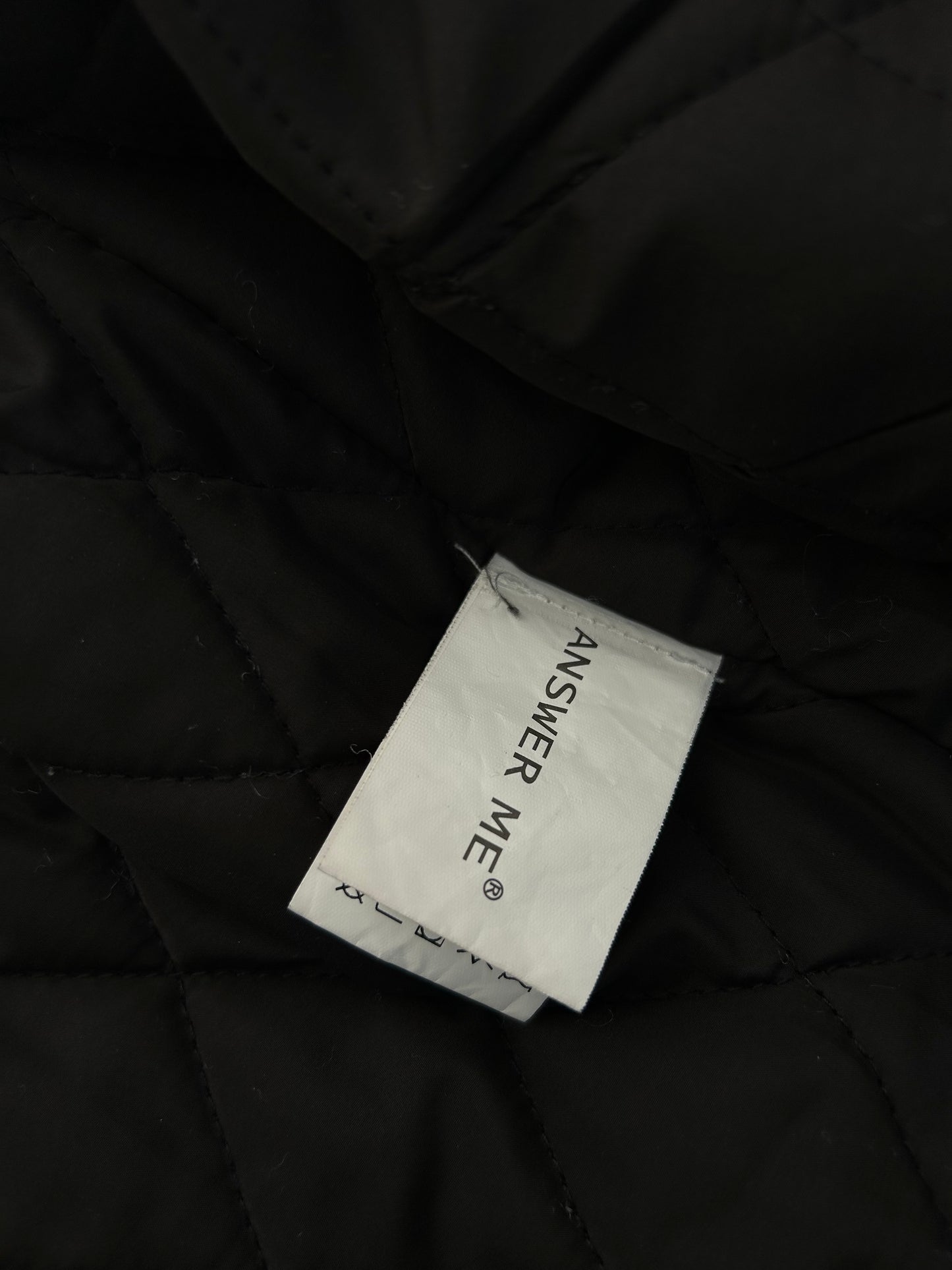 Varsity Jacket Black Answer Me Brand Medium Leather Type Sleeve