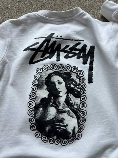 white Stüssy Venus Stussy Crewneck sweatshirt Mediun