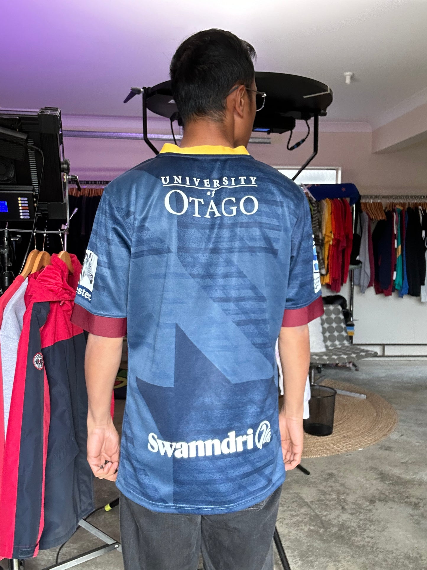 official Adidas Highlanders Super Rugby home jersey from around the 2018-2020 season Large Navy Blue