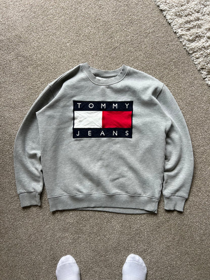 Tommy Jeans Big Logo Sweater Medium Grey