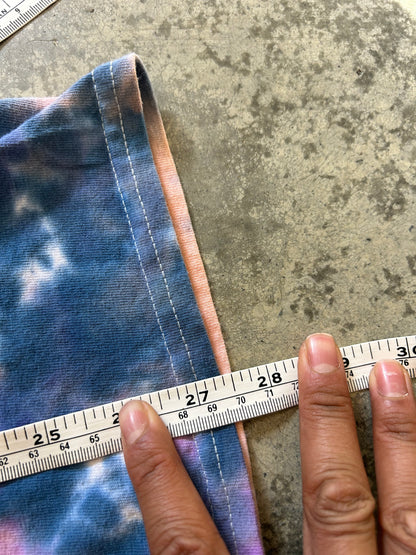 Medium Purple mushroom design tie-dye shirt