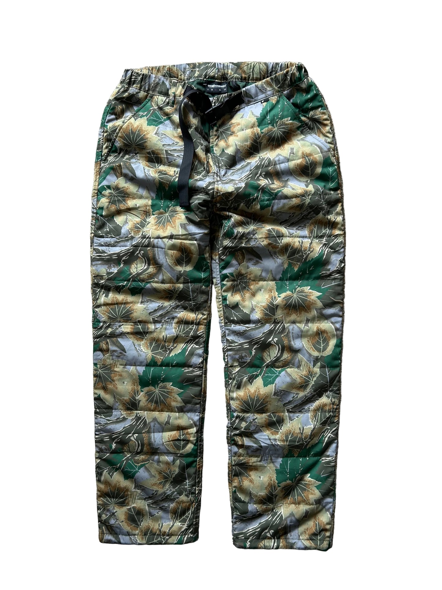 The Hundreds Green Camo Padded Pants, also referred to as the Moro Hybrid Pants. Large 32-36