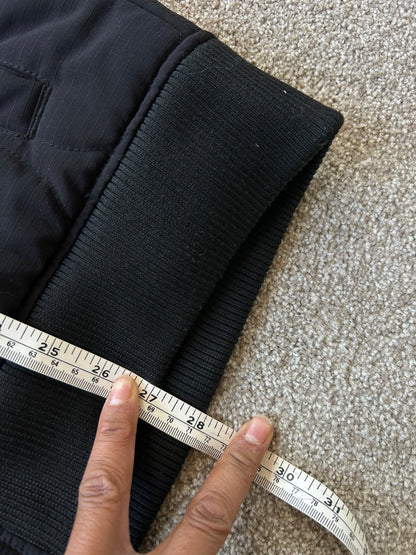 Absent black quilted bomber jacket XL