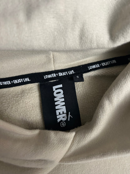 Lowerr Hoodie Cream Small Embroid