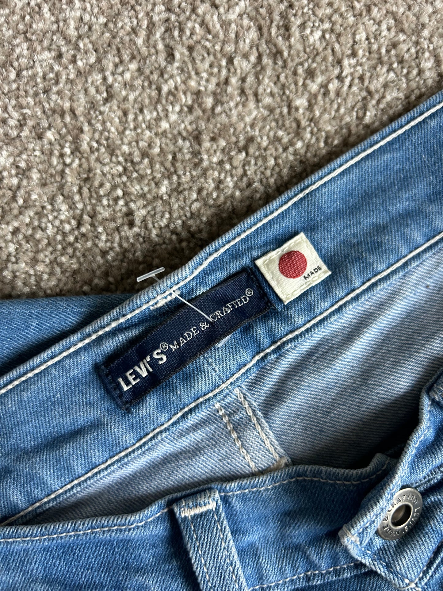 Levi's High Loose Baggy Denim Japan Made Selvedge size 30