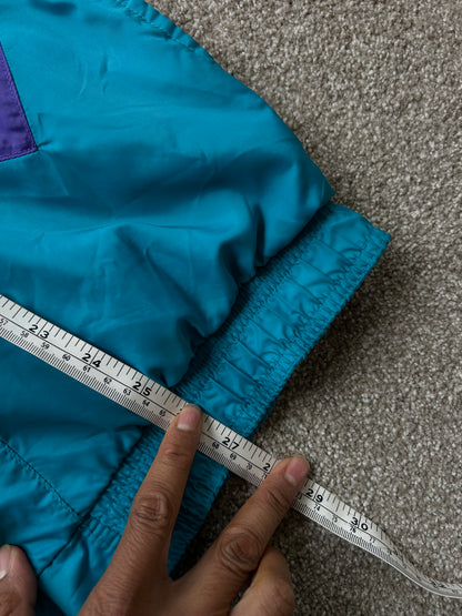 vintage 90s Charlotte Hornets Starter full-zip windbreaker jacket Large Purple