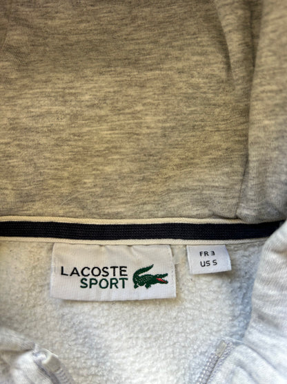 Lacoste Sport Full-Zip Hoodie Grey Small