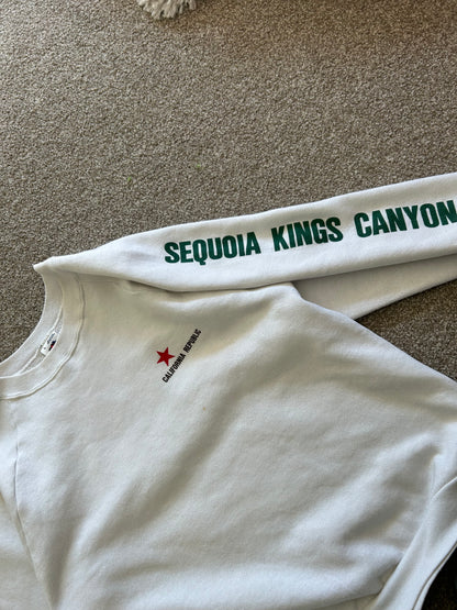 Vintage California Republic Sweater 1997 White Large
