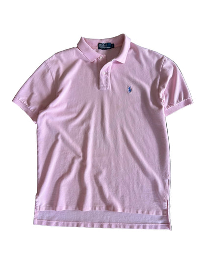 pink Polo Ralph Lauren Iconic Mesh Polo Shirt size Large