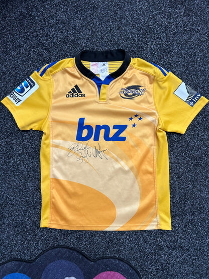 Wellington Hurricanes Super Rugby Home Shirt 2014 Adidas Large L Jersey Yellow