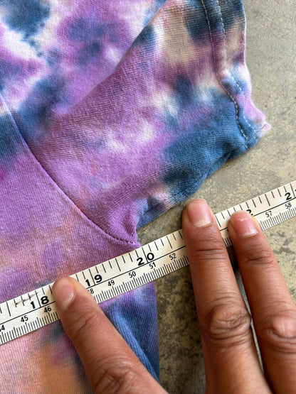 Medium Purple mushroom design tie-dye shirt