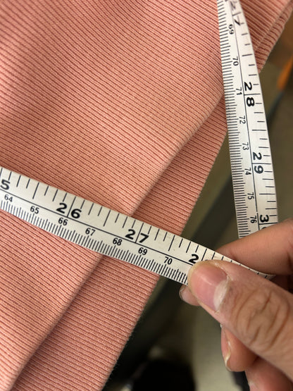 Champion Reverse Weave Small C Hoodie in a light pink or rose shade Medium