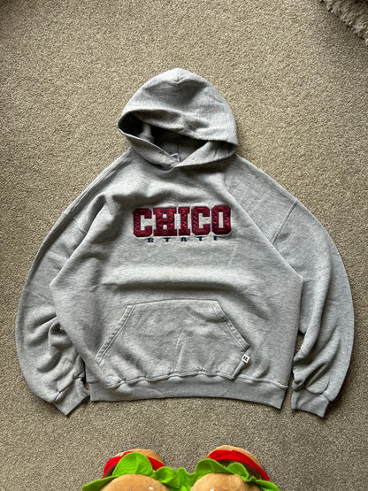 Vintage Chico State Hoodie Sweater Grey XL