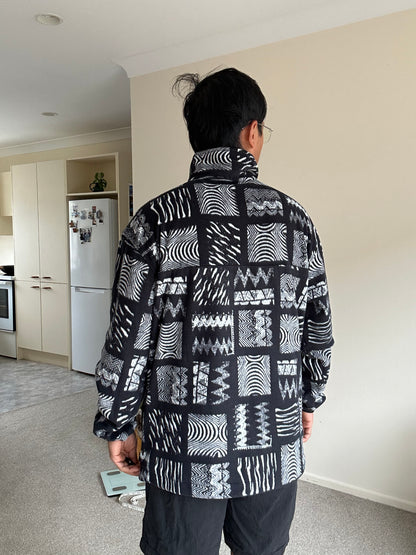 Quiksilver OG Mosaic Zip Sweatshirt Large Black