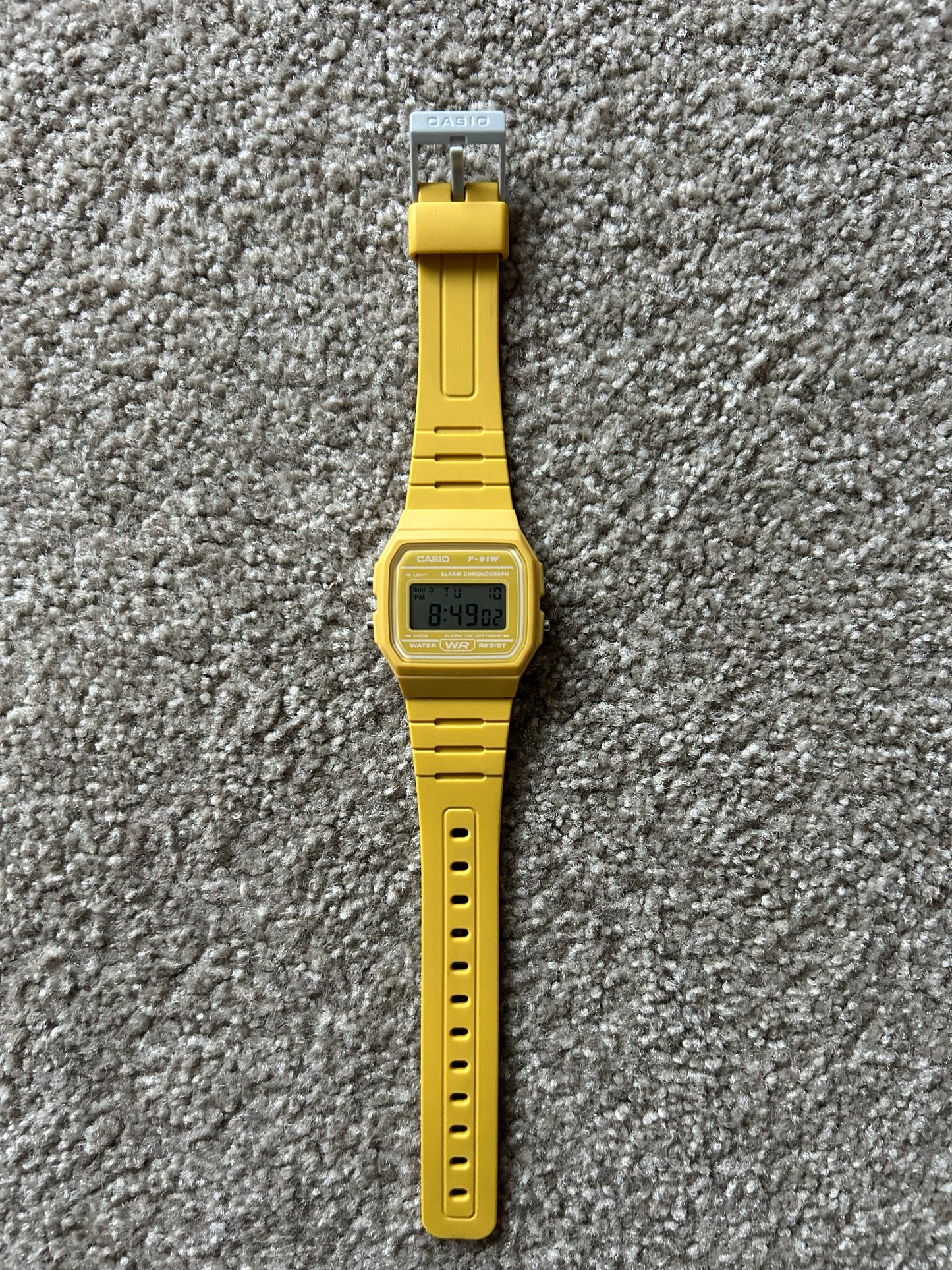 Casio Digital F-91WC-9A Yellow