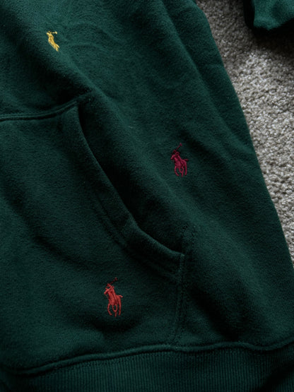 Polo RL Ralph Lauren Hoodie Green Small
