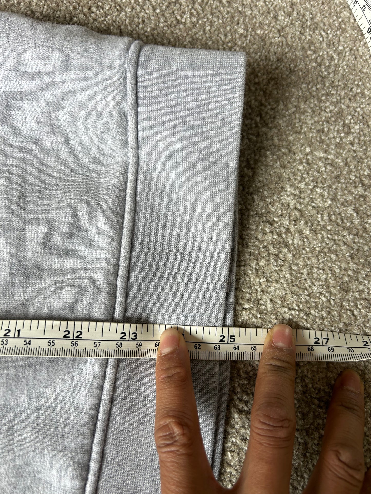 Lacoste grey crew neck sweatshirt, a classic staple from the brand known for its sporty yet stylish aesthetic. Large